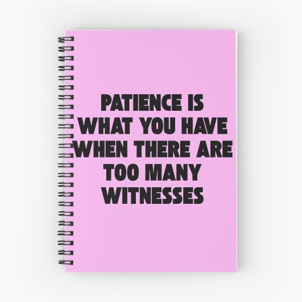 Item preview, Patience is (black) designed and sold by Elite Print Studio.