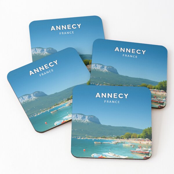 Item preview, Annecy, France, Poster, Vintage, pastel, poster designed and sold by NicePlaza.