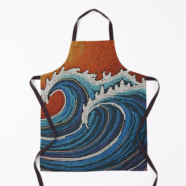 Item preview, Aboriginal Inspired Dot Art - With Big Waves  designed and sold by GrinGalore.