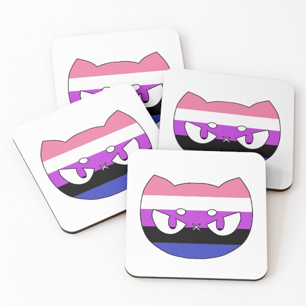Item preview, Pride Shadow Cats Genderfluid designed and sold by Wundering Wurm.