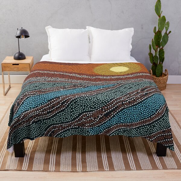 Item preview, Aboriginal Inspired Dot Art - With Sun designed and sold by GrinGalore.