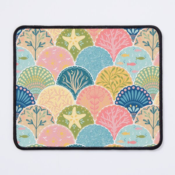 Item preview, Under the Sea Shells – Colorful Ocean-Inspired Scallop Pattern designed and sold by OzdeBayer.