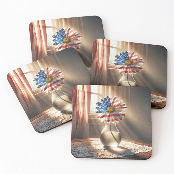 Item preview, American Flag Daisy designed and sold by Maria Dryfhout.