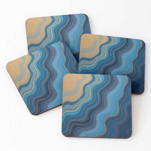 Item preview, Aboriginal Inspired Dot Art - With Waves And Golden Sand Beach designed and sold by GrinGalore.