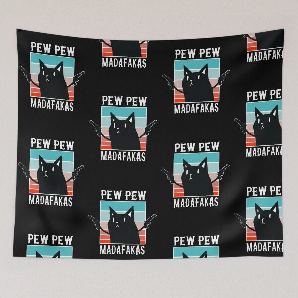 Item preview, Cat with PEW PEW designed and sold by motorzycle.