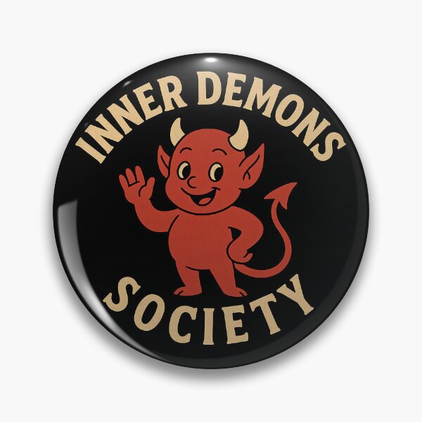 Item preview, Inner Demons Society Funny Retro Devil Parody designed and sold by Shirt-Face.