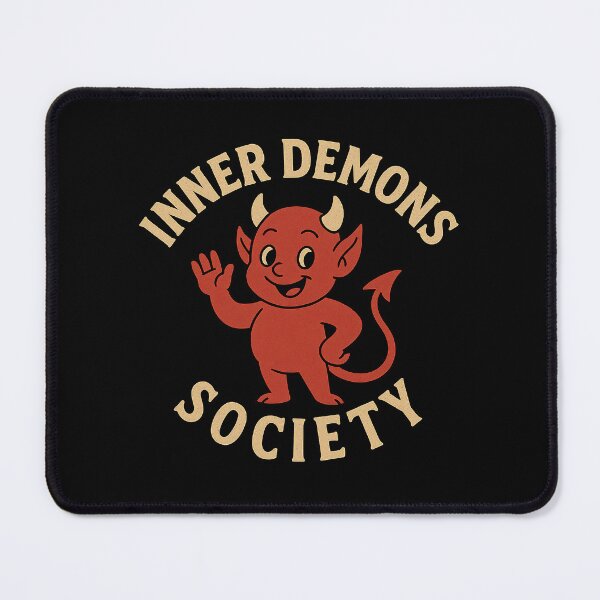Item preview, Inner Demons Society Funny Retro Devil Parody designed and sold by Shirt-Face.