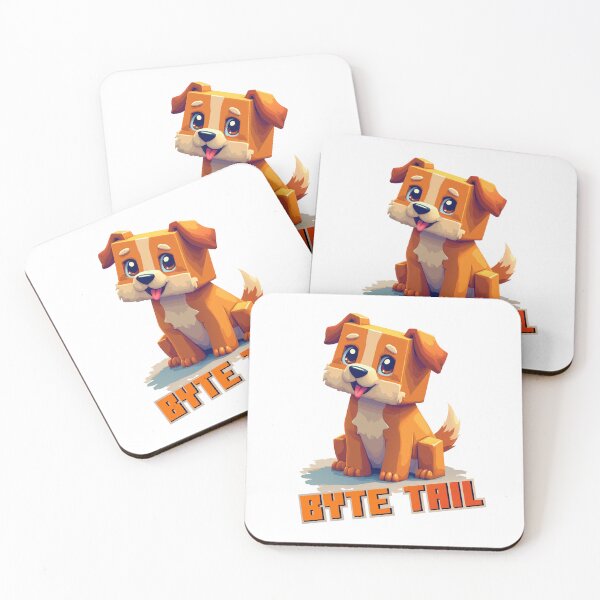 Item preview, Byte Tail – Voxel-Style Pixel Dog Design designed and sold by FiesterArt.