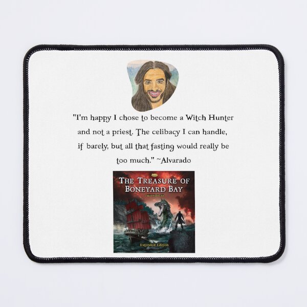 Item preview, Alvarado quote - The Treasure of Boneyard Bay - black text designed and sold by AudioEpics.