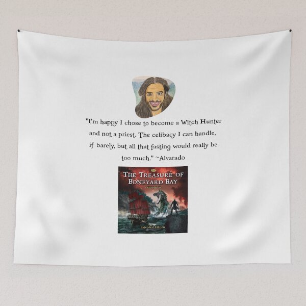 Item preview, Alvarado quote - The Treasure of Boneyard Bay - black text designed and sold by AudioEpics.