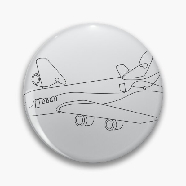 Item preview, Airplane line art designed and sold by Resonare.