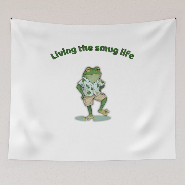 Item preview, Smug Frog Lounging in Carefree Luxury designed and sold by Icelander1.