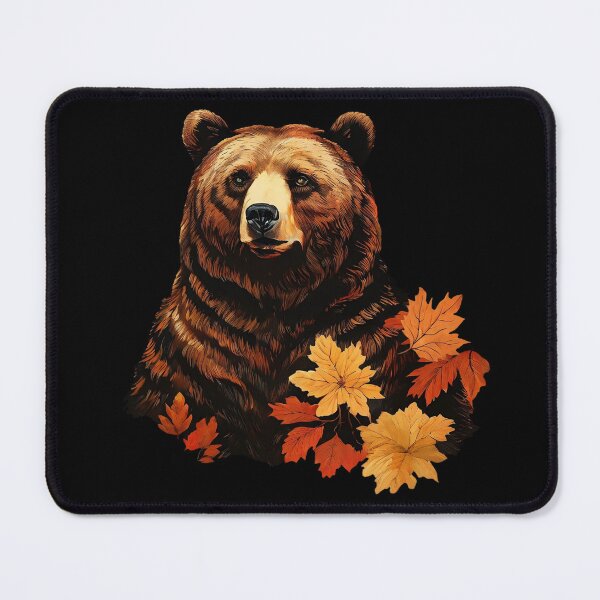 Item preview, Warm-Colored Bear Portrait | Autumn Colors designed and sold by UnhingedBird.