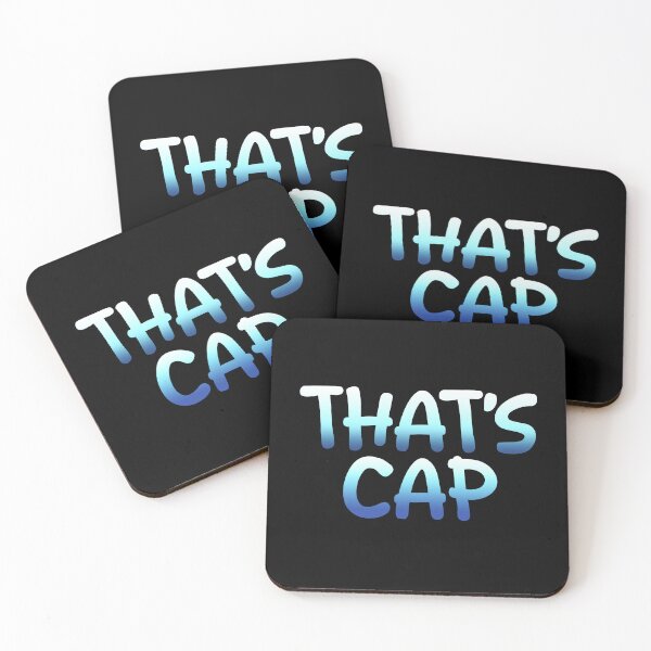 Item preview, That's Cap in Epic Blue Funny Quotes Typography designed and sold by Memes N Lore .