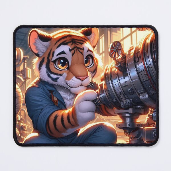 Item preview, Tiger Works on Repairing a Telescope designed and sold by nikkolaus.