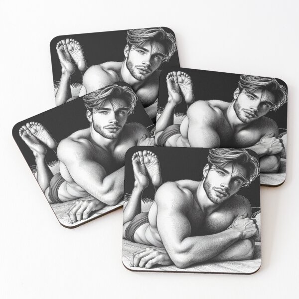 Item preview, Taking It Easy Hunks Muscle Power LGBTQ Gay Pride Graphic Design designed and sold by ItsAKinkThing.