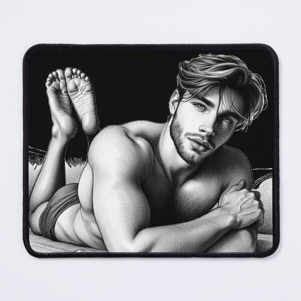 Item preview, Taking It Easy Hunks Muscle Power LGBTQ Gay Pride Graphic Design designed and sold by ItsAKinkThing.