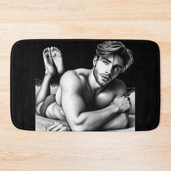 Item preview, Taking It Easy Hunks Muscle Power LGBTQ Gay Pride Graphic Design designed and sold by ItsAKinkThing.