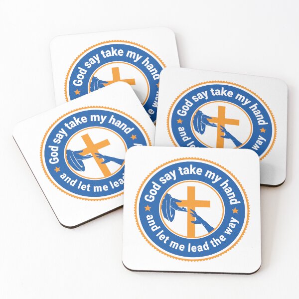 Item preview, God Says Take My Hand and Let Me Lead the Way – Faith Christian T-Shirt and sticker designed and sold by Billium Halder.