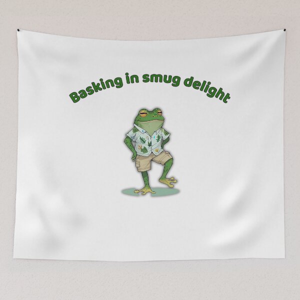 Item preview, Content Frog Basking in Self-Satisfied Bliss designed and sold by Icelander1.