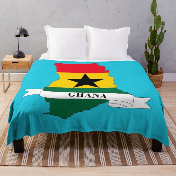 Item preview, Flag map of Ghana designed and sold by visual adventures.