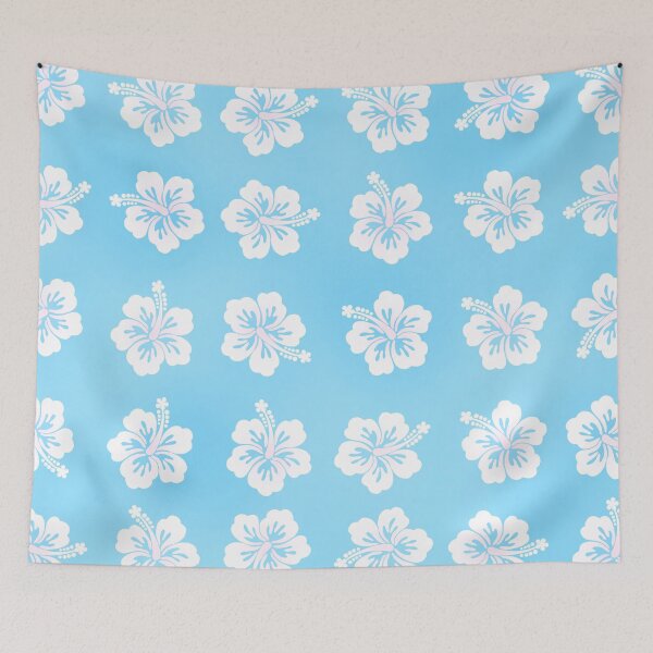 Item preview, Blue Gyaru Tropical Hibiscus Flowers Bedding designed and sold by drova.