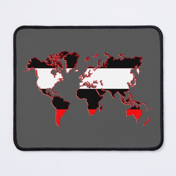Item preview, Striped World Map Optical Illusion designed and sold by 4rpixs.