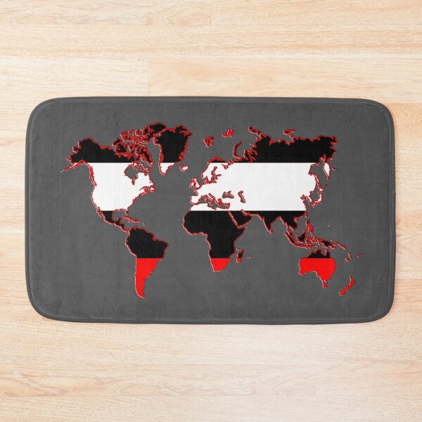 Item preview, Striped World Map Optical Illusion designed and sold by 4rpixs.