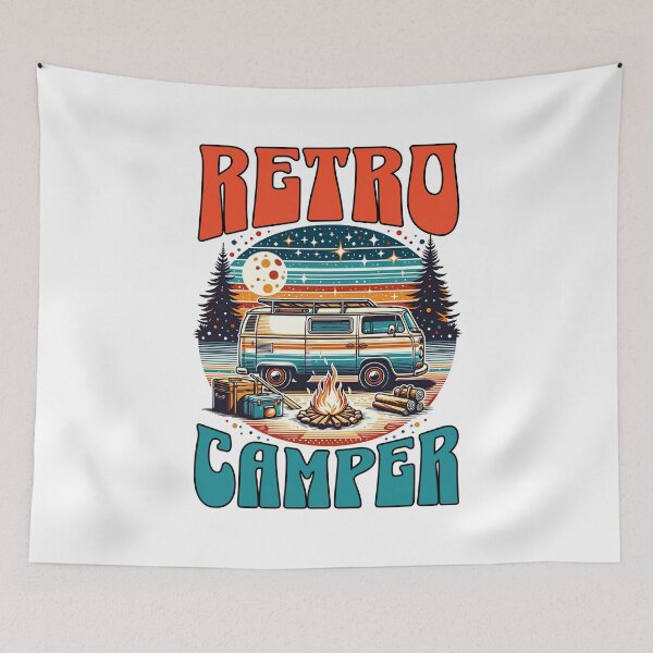 Item preview, Retro Camper Van Wilderness Adventure designed and sold by flidesign .