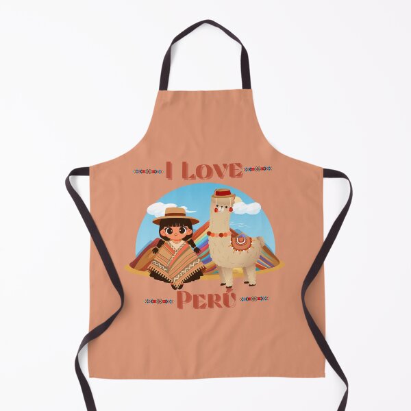 Item preview, I Love Peru – Andean culture with llama and traditional girl designed and sold by MadeByKriss.