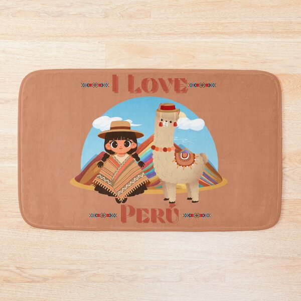 Item preview, I Love Peru – Andean culture with llama and traditional girl designed and sold by MadeByKriss.