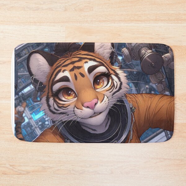 Item preview, Astronaut Tigress Inside the Space Station designed and sold by nikkolaus.
