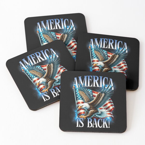 Item preview, Patriotic Eagle With American Flag USA America Is Back designed and sold by Wilson-Aura.