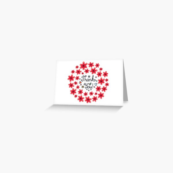 Item preview, Floral Thank You| Elegant Thank You Text Design |flowers design designed and sold by PnrArtDesign.