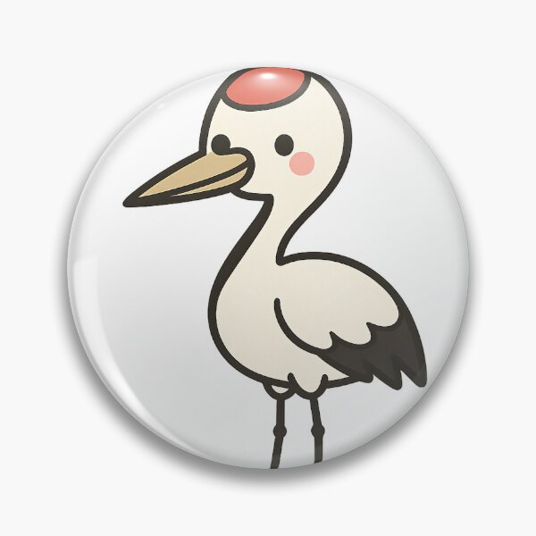 Item preview, Kawaii Red-Crowned Crane – Tancho Elegance designed and sold by NipponPop.