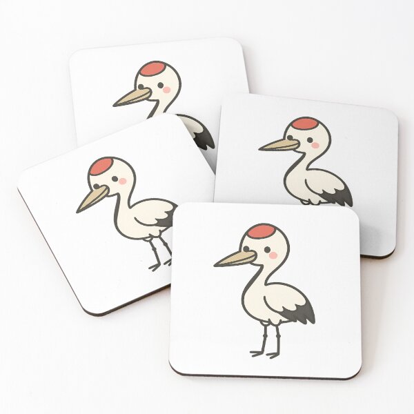 Item preview, Kawaii Red-Crowned Crane – Tancho Elegance designed and sold by NipponPop.