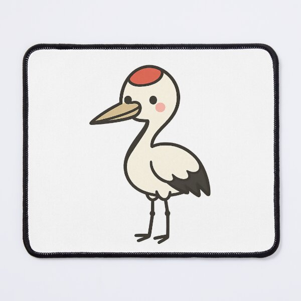 Item preview, Kawaii Red-Crowned Crane – Tancho Elegance designed and sold by NipponPop.