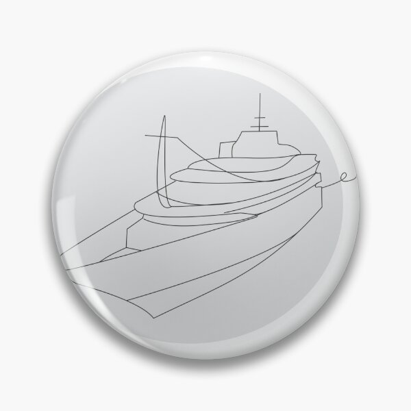 Item preview, Yacht line art designed and sold by Resonare.