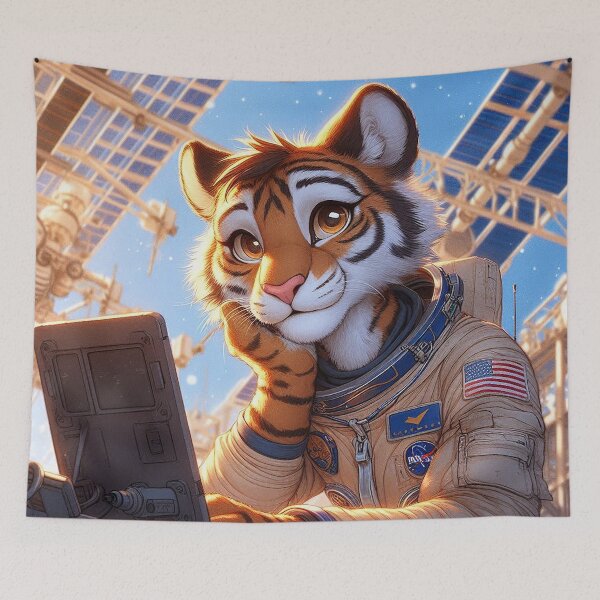 Item preview, Tiger Daydreaming in Space designed and sold by nikkolaus.