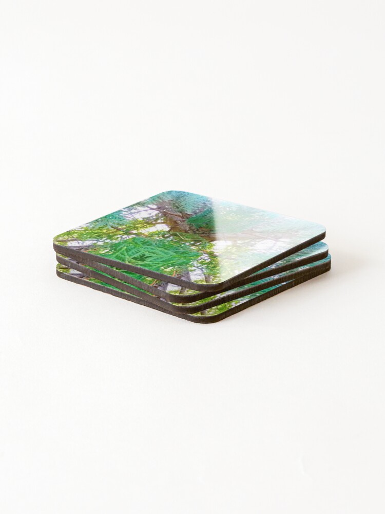 Thumbnail 4 of 5, Coasters (Set of 4), cedar designed and sold by InfinitePathArt.