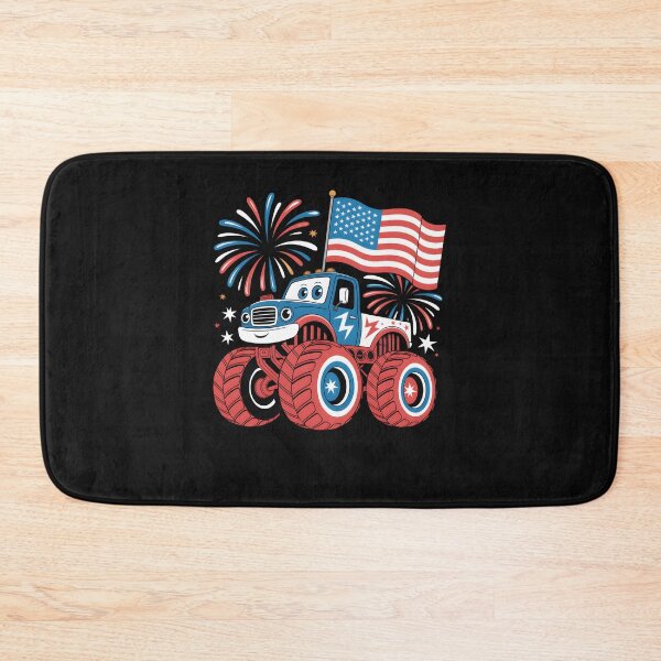 Item preview, Independence Day Monster Truck Toddler Boy Patriotic Kids designed and sold by clothesy7.