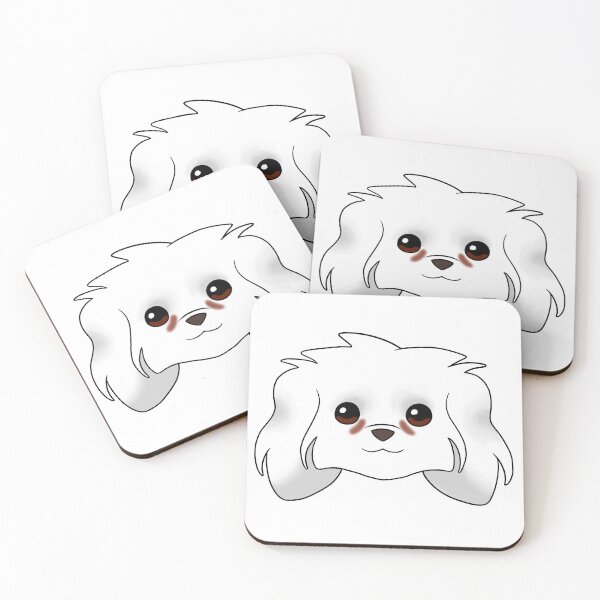 Item preview, White Maltese Dog Tear Stains designed and sold by OliRoseArt.