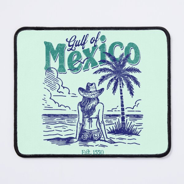 Item preview, Gulf of Mexico T-shirt for Subtle Anti-Trump Protest, Beach Vibe Shirt for Liberal Activist Protest, Progressive Summer Tee Gift for Her designed and sold by Pawsitive Pixel Studio.