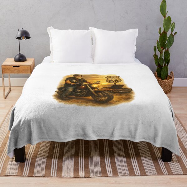 Item preview, Bikers on Route 66 at sunset designed and sold by Design-Fabrik.