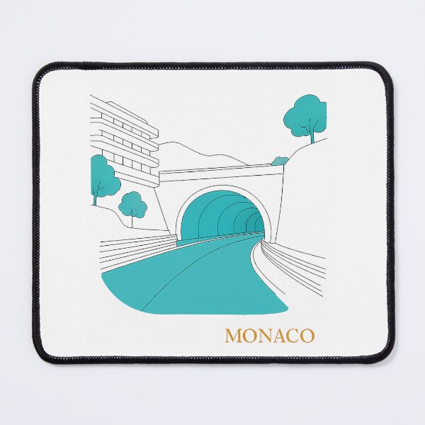 Item preview, Monaco F1 Tunnel Art - Minimalist Racing Scene | Grand Prix Illustration designed and sold by Studio F1Grid.