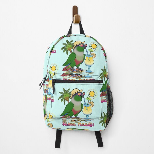 Item preview, summer green cheeked conure beach please designed and sold by FandomizedRose.