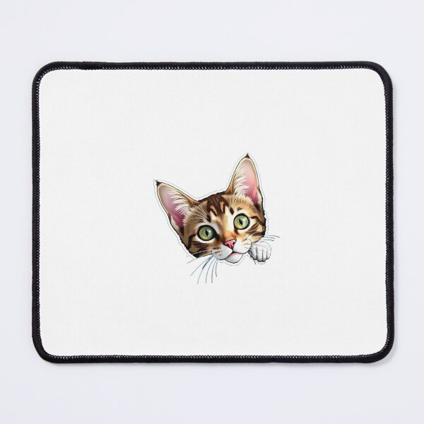 Item preview, Curious Cat Peeking Car Window Sticker designed and sold by Gscode.
