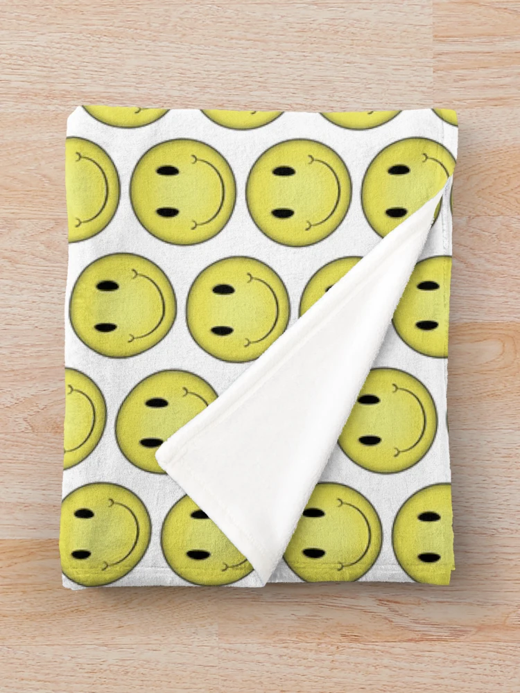 Imagen 3 de 6, Manta con la obra Smiley, diseñada y vendida por RazyCe.