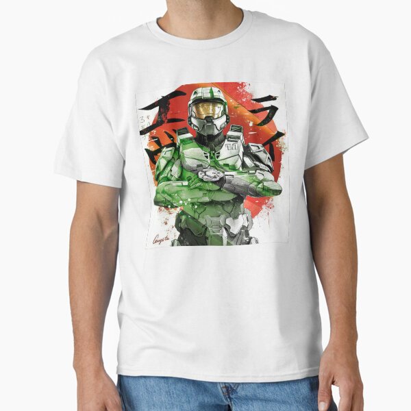 Vista previa del artículo con la obra «Halo (El jefe maestro)», diseñado y vendido por FinalFlash77.