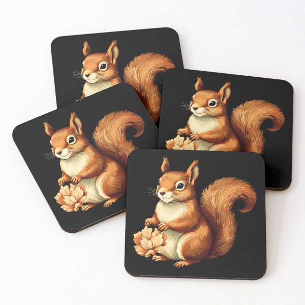 Item preview, Warm-Colored Squirrel Portrait | Autumn Colors designed and sold by UnhingedBird.